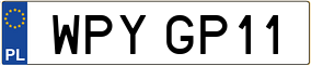 Trailer License Plate